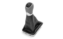Leather gear shift knob and sleeve with 6° manual gearbox RAPID